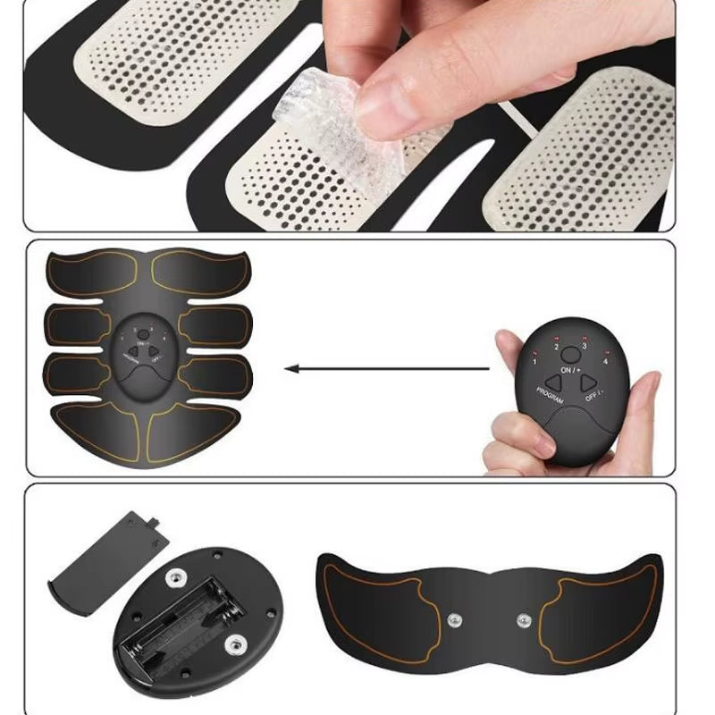 Appareil EMS – Stimulateur Musculaire Sans Fil pour Abdos, Fessiers & Corps
