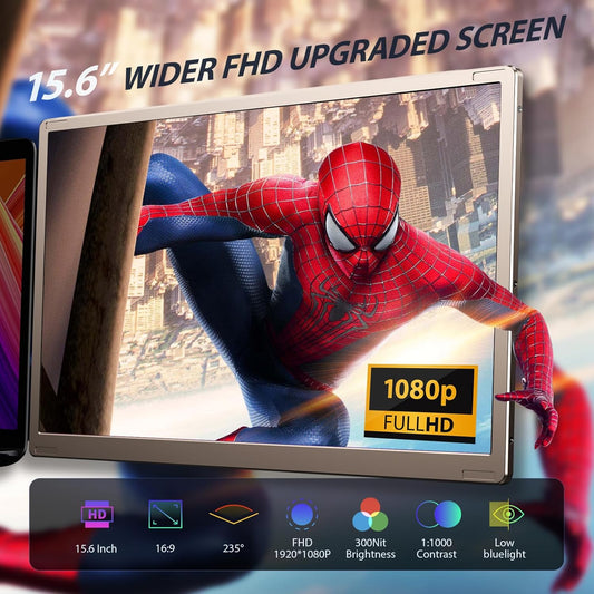 💼 Extenseur d'Écran Triple 15,6" – FHD 1080P Plug & Play