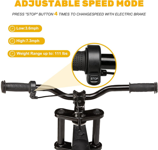 🏍️ Vélo d'Équilibre Électrique K2 – Pour Enfants de 3 à 8 Ans