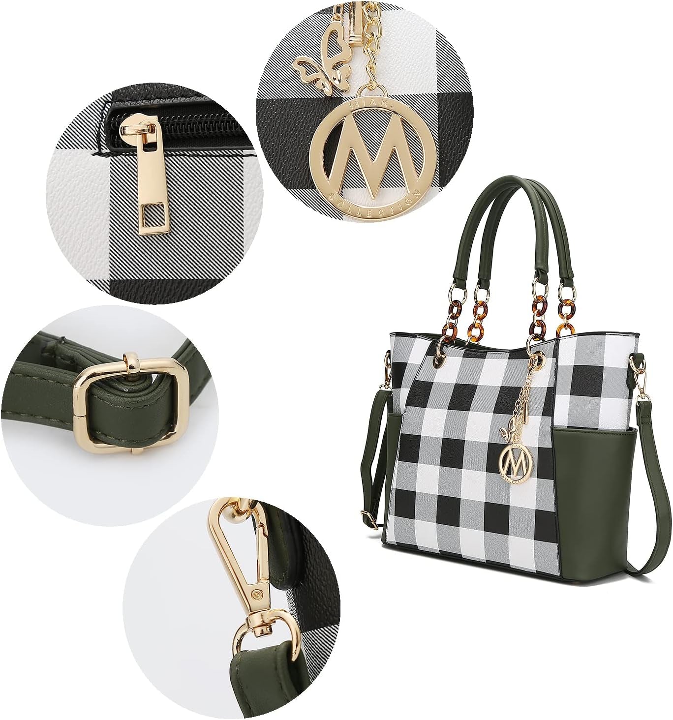 👜 MKF Collection – Ensemble Sac Cabas & Portefeuille en Cuir Vegan pour Femme