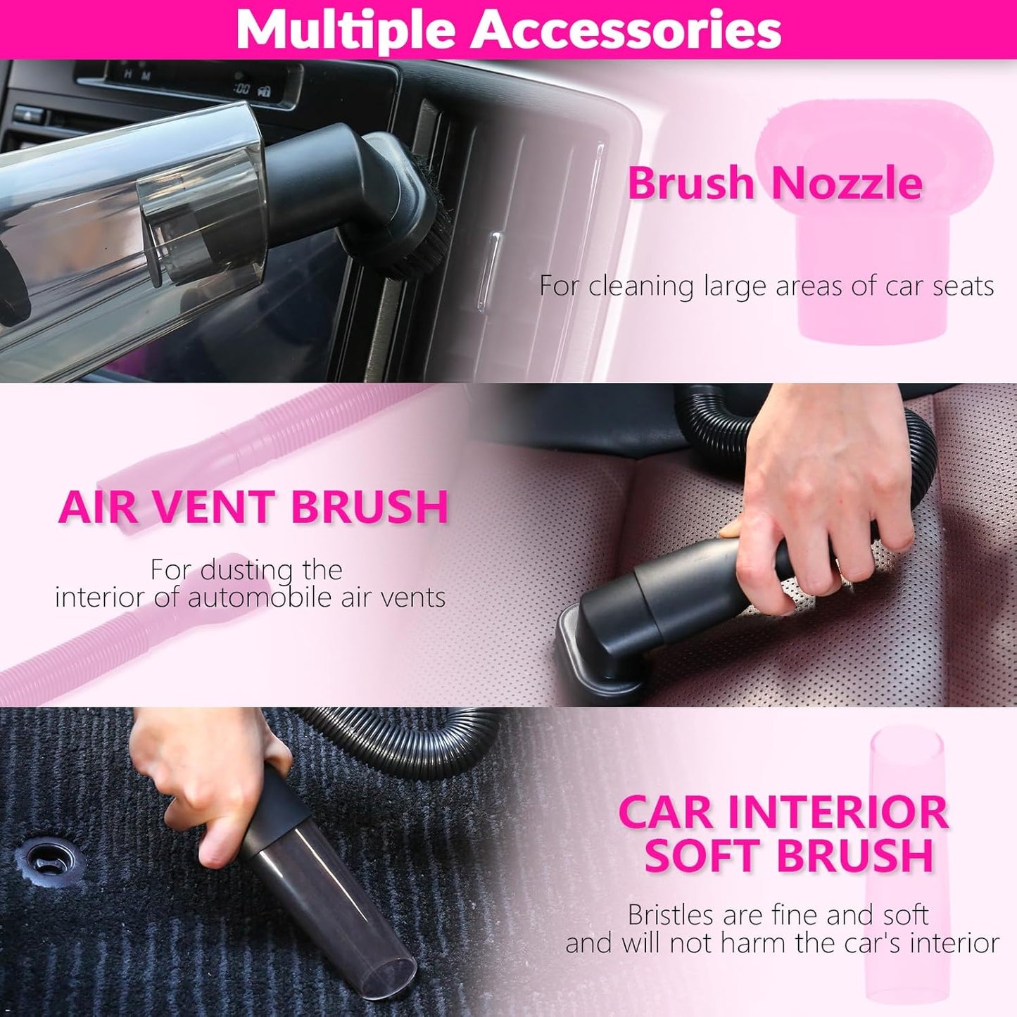 Kit de Nettoyage Auto Rose Ultra-Puissant ! ✨