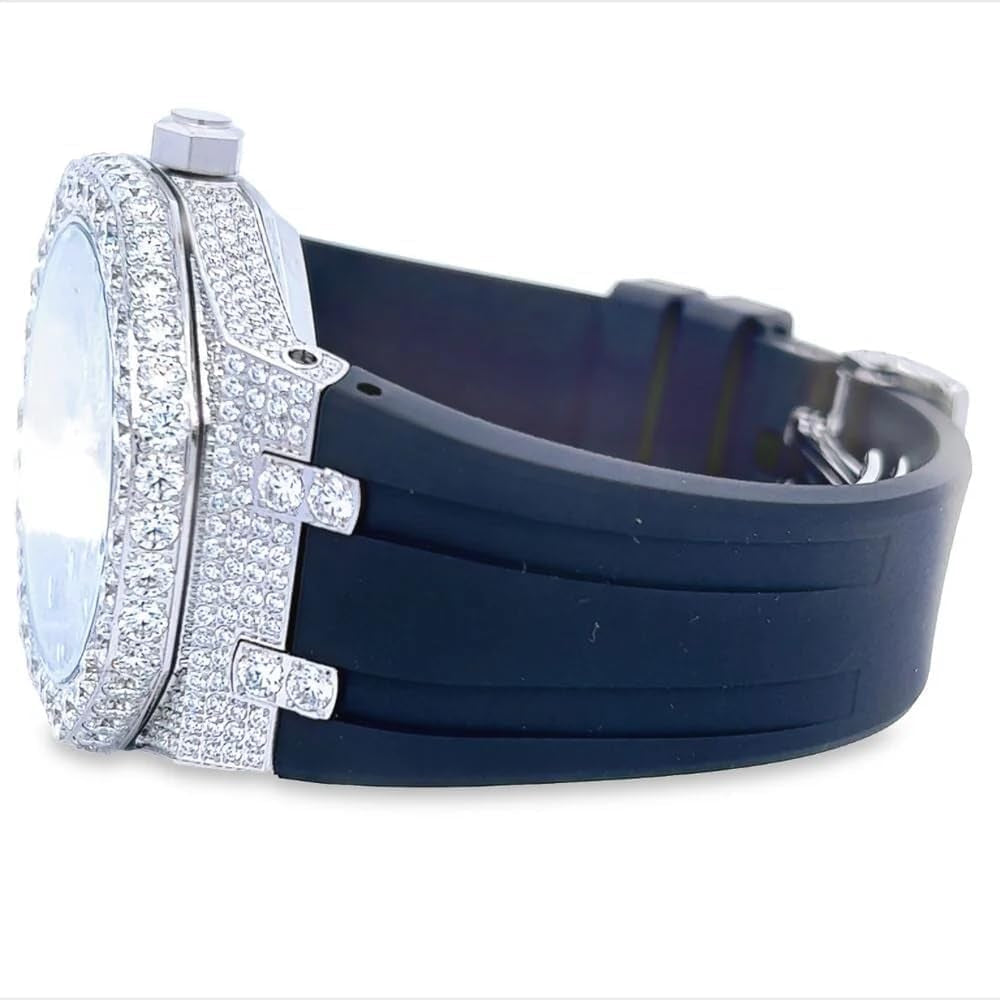 💎 Montre de Luxe Iced-Out en Moissanite – Élégance et Éclat Inégalés