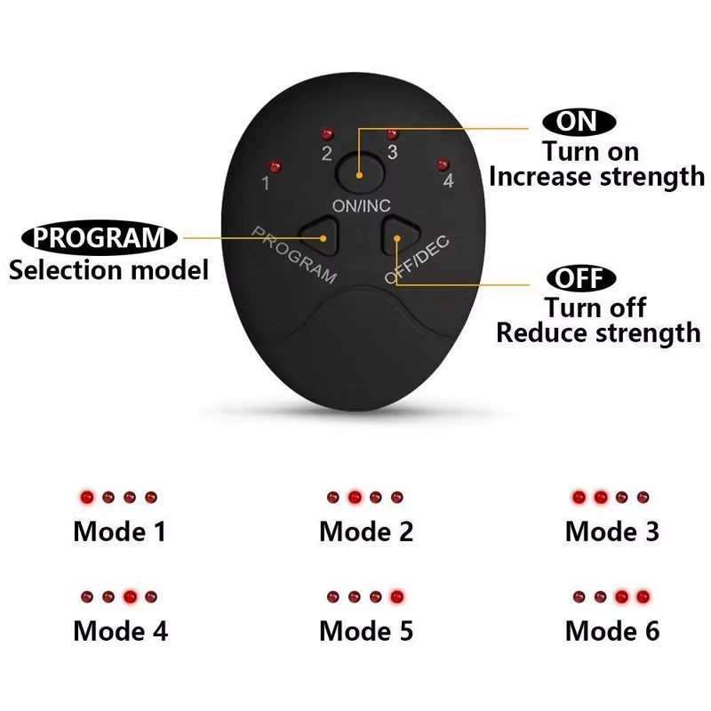 Appareil EMS – Stimulateur Musculaire Sans Fil pour Abdos, Fessiers & Corps