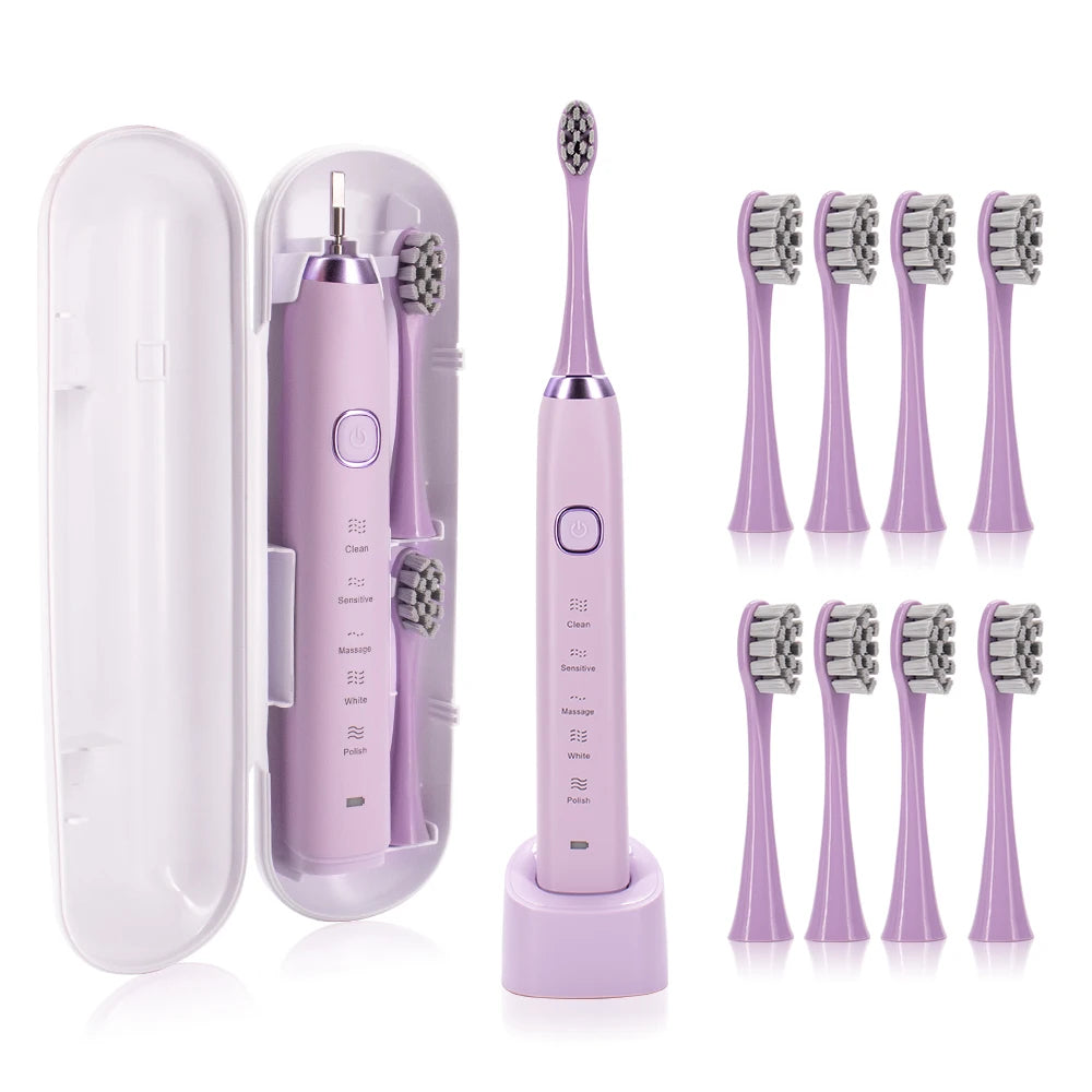 🦷 Brosse à Dents Électrique Sonique S100 – Technologie Intelligente pour un Sourire Plus Blanc ! ✨