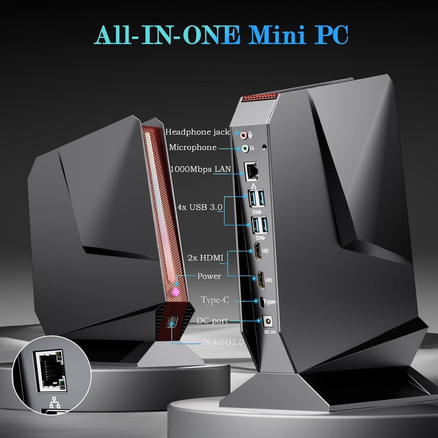 Mini PC Gaming - Intel i7-8750H with NVIDIA GTX 1050