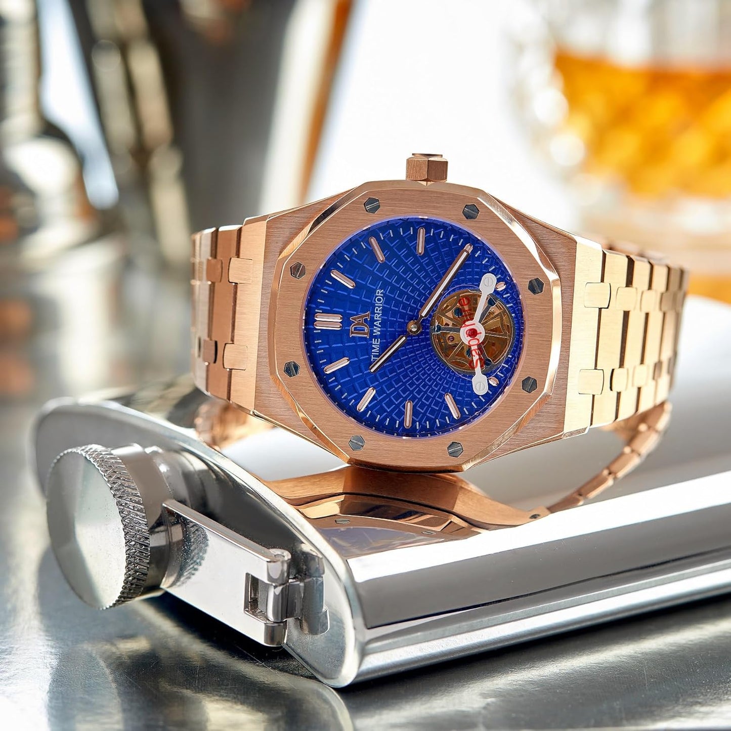 ⌚ Time Warrior – Montre DA Royalty Automatique Tourbillon