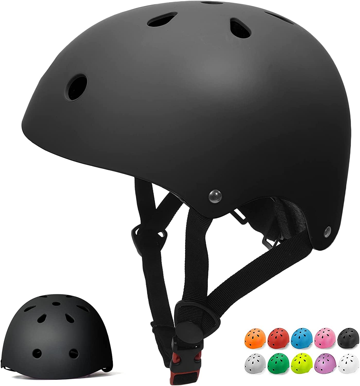 Casque pour tout-petits de 2 à 4 ans Casques de vélo pour enfants de 2 à 8 ans Casque multisports pour bébés filles et garçons Casque de skateboard réglable Casque de vélo léger 2 tailles pour les tout-petits et les jeunes