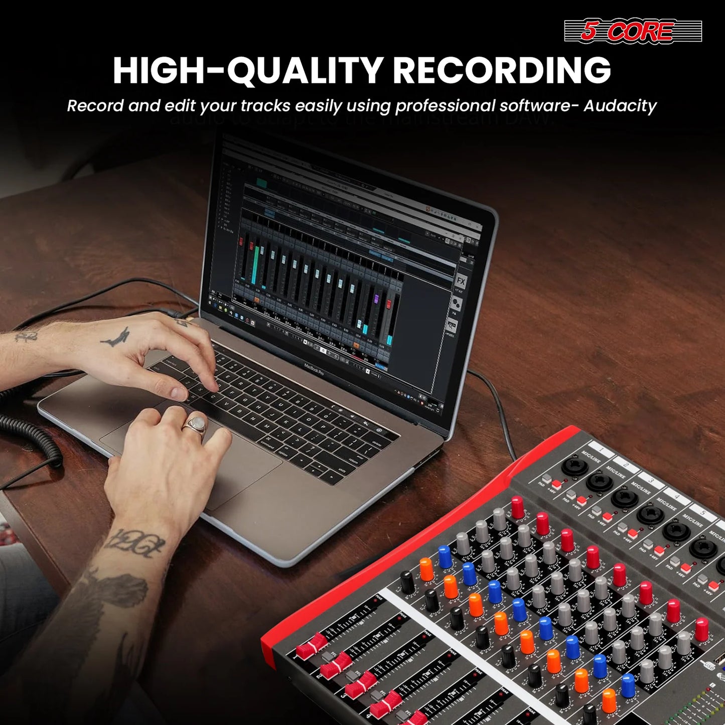 🎧 Mixeur Audio Professionnel 12 Canaux 🎧