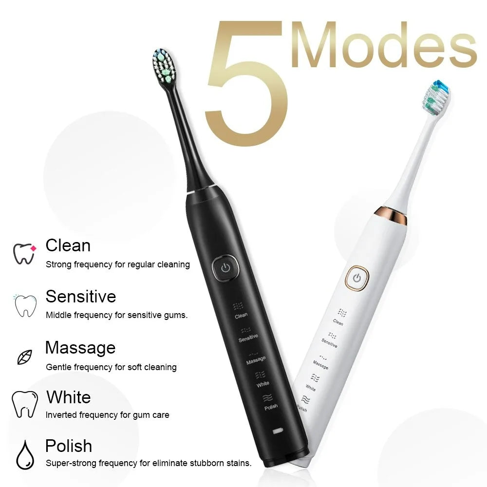 🦷 Brosse à Dents Électrique Sonique S100 – Technologie Intelligente pour un Sourire Plus Blanc ! ✨