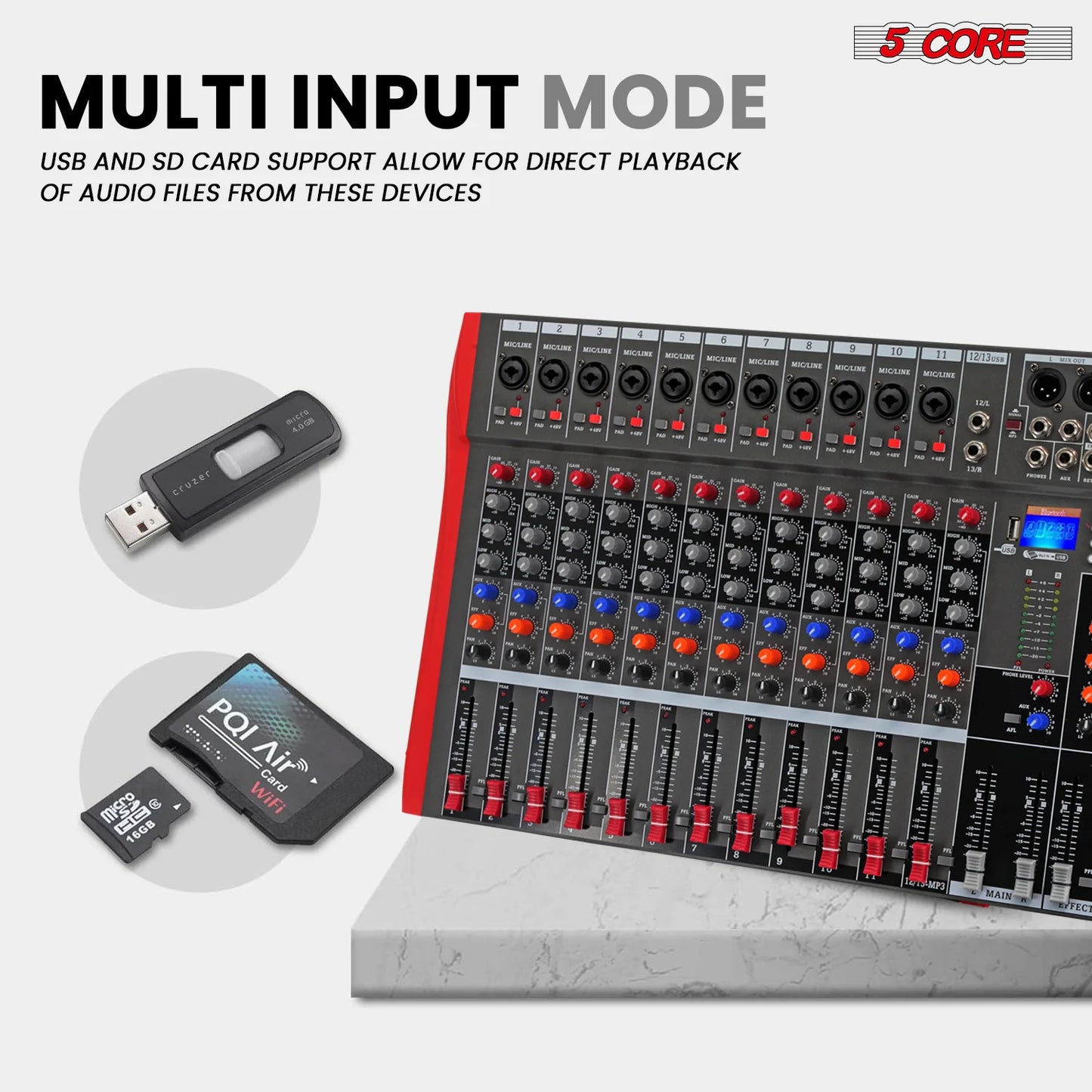 🎧 Mixeur Audio Professionnel 12 Canaux 🎧