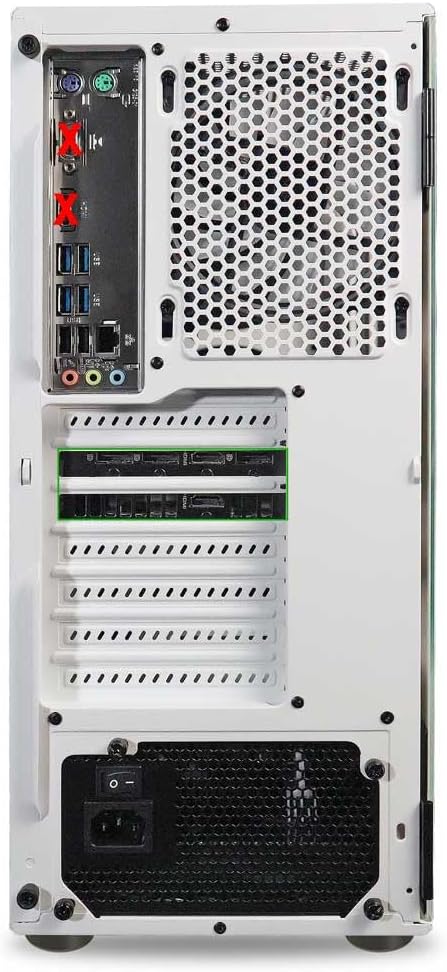 Rebel 4.0 Gaming PC - AMD Ryzen 7 (4.1Ghz Turbo), RTX 4060 8GB, 32GB DDR4 3200, 1TB Nvme SSD, Vr-Ready, Streaming, Wifi BT, RGB, Win 11 Pro, Prebuilt Desktop Computer White