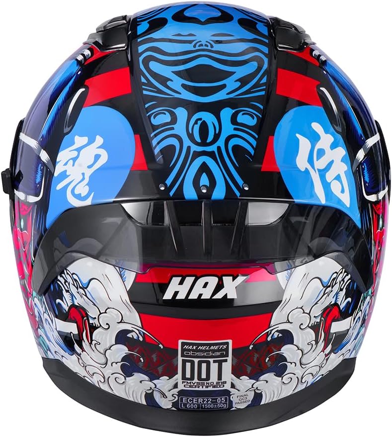 Casque Moto Intégral HAX – Design Aérodynamique et Confort Supérieur ✅ Sécurité Homologuée DOT