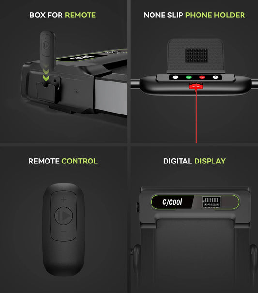 Tapis de Course Pliable Électrique 2-en-1 pour Course, Marche et Jogging - Capacité de 280 lbs avec Écran Double Affichage