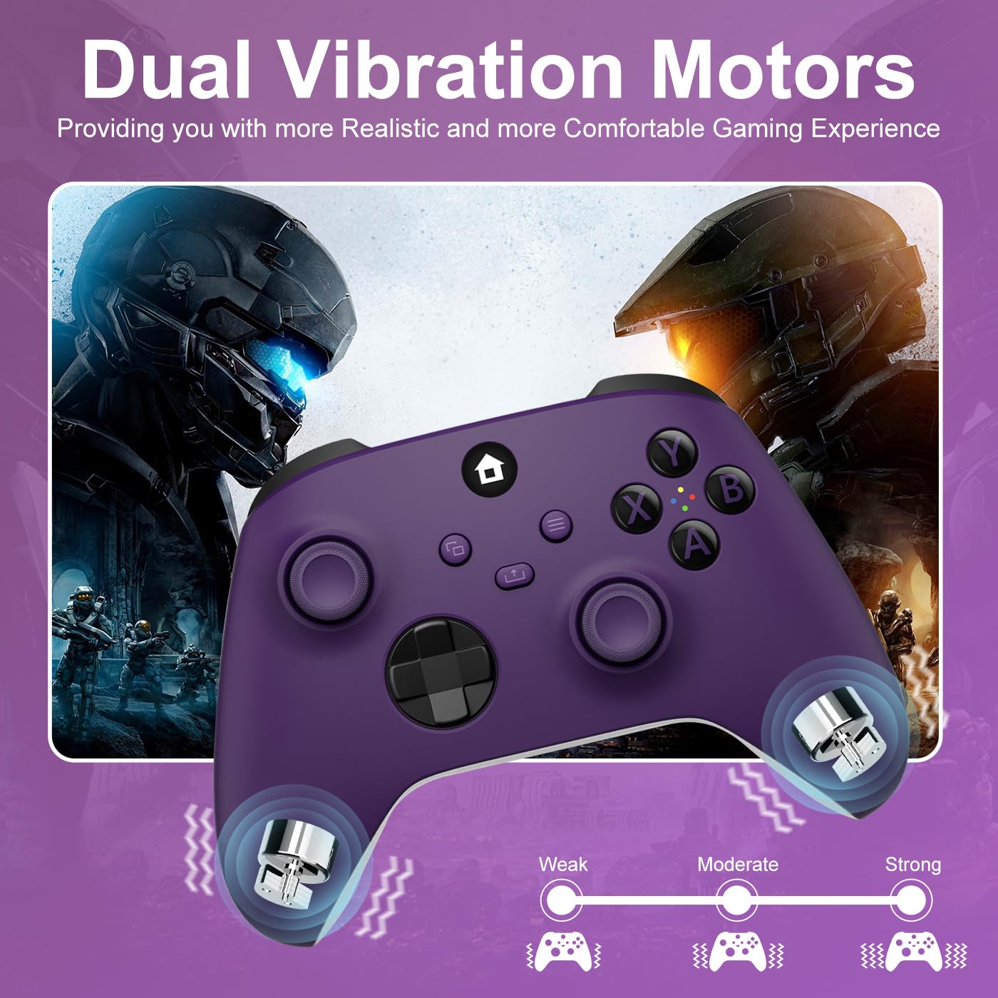 🎮 Manette Sans Fil Xbox – Violet (2.4 GHz, Compatible Xbox & PC)