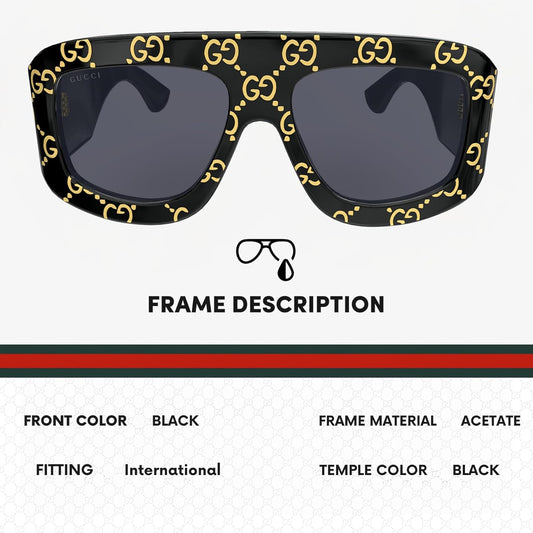 Lunettes de Soleil GG0983S – Designer Aviator Carrées | Luxe & Style