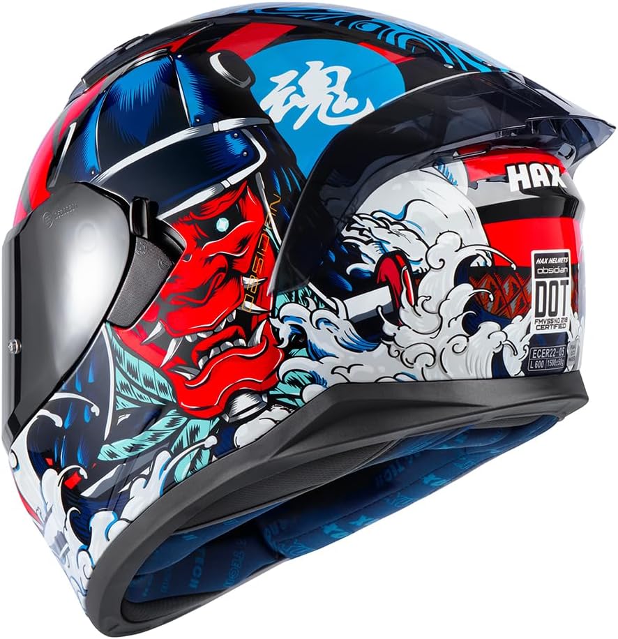Casque Moto Intégral HAX – Design Aérodynamique et Confort Supérieur ✅ Sécurité Homologuée DOT
