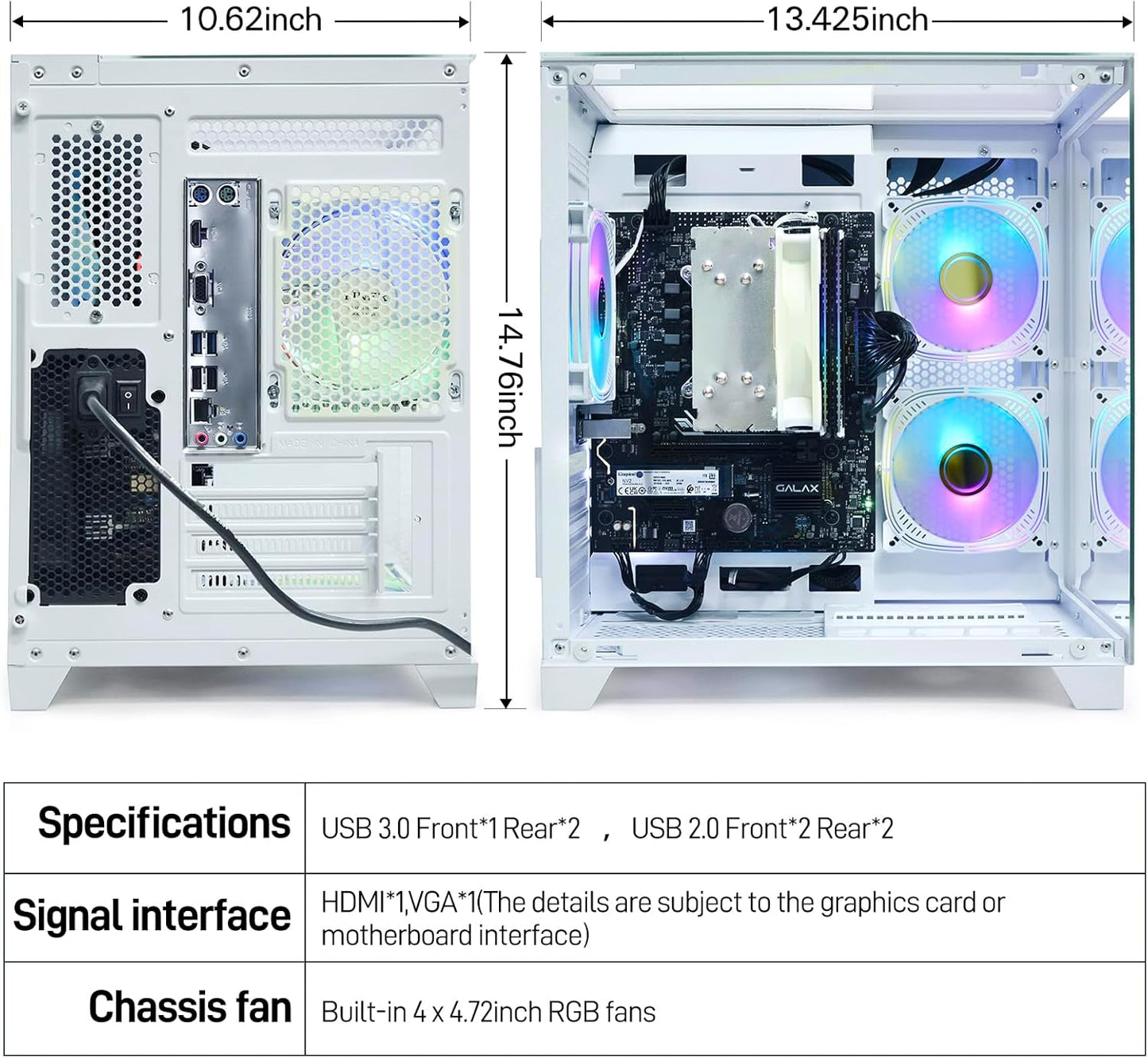 LXZ Desktop Computer with AMD Ryzen 7 5700G