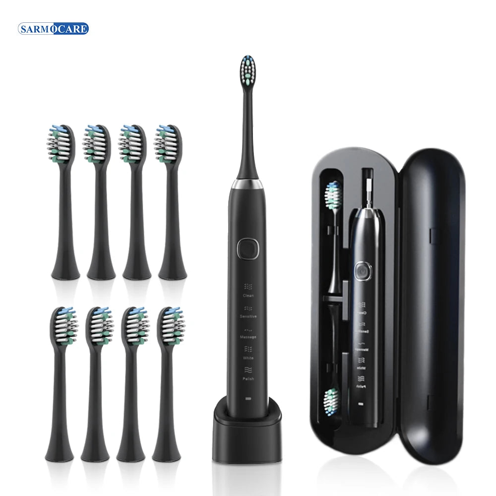 🦷 Brosse à Dents Électrique Sonique S100 – Technologie Intelligente pour un Sourire Plus Blanc ! ✨