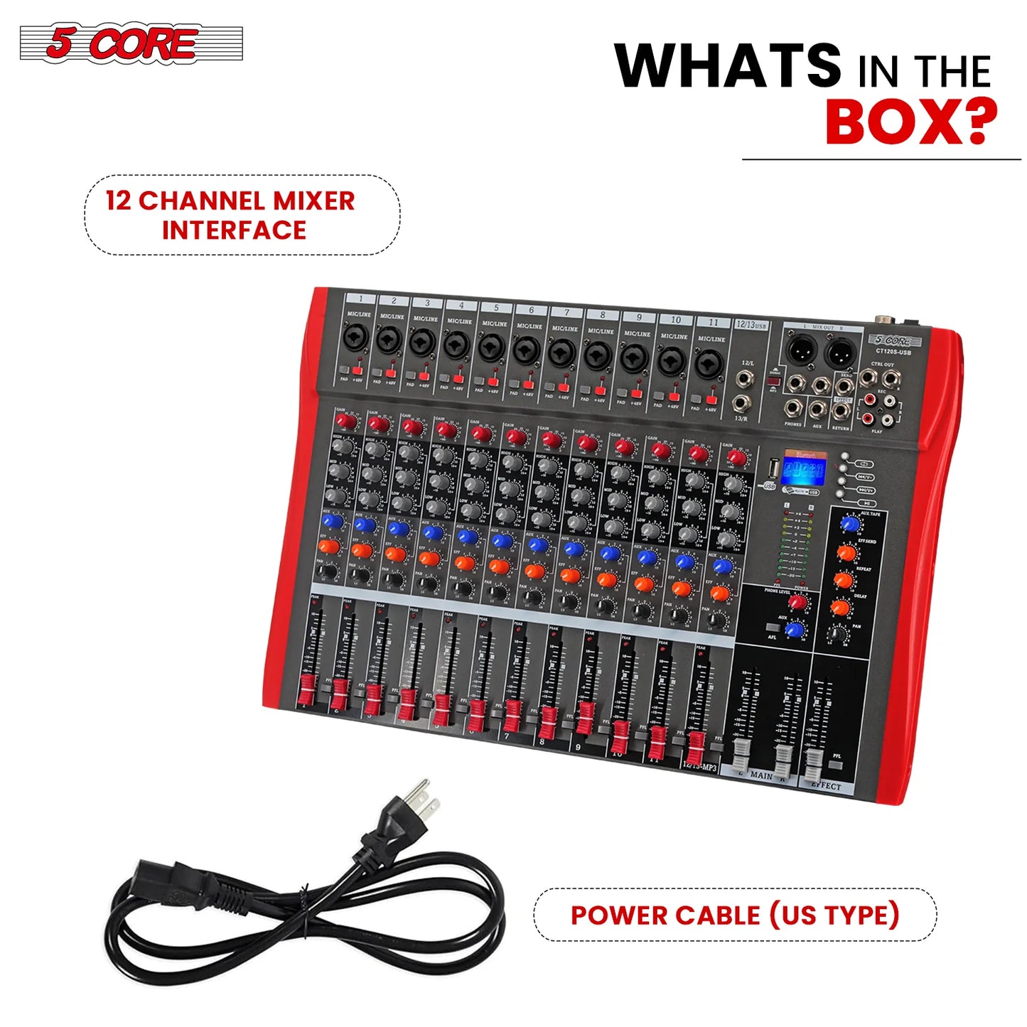 🎧 Mixeur Audio Professionnel 12 Canaux 🎧