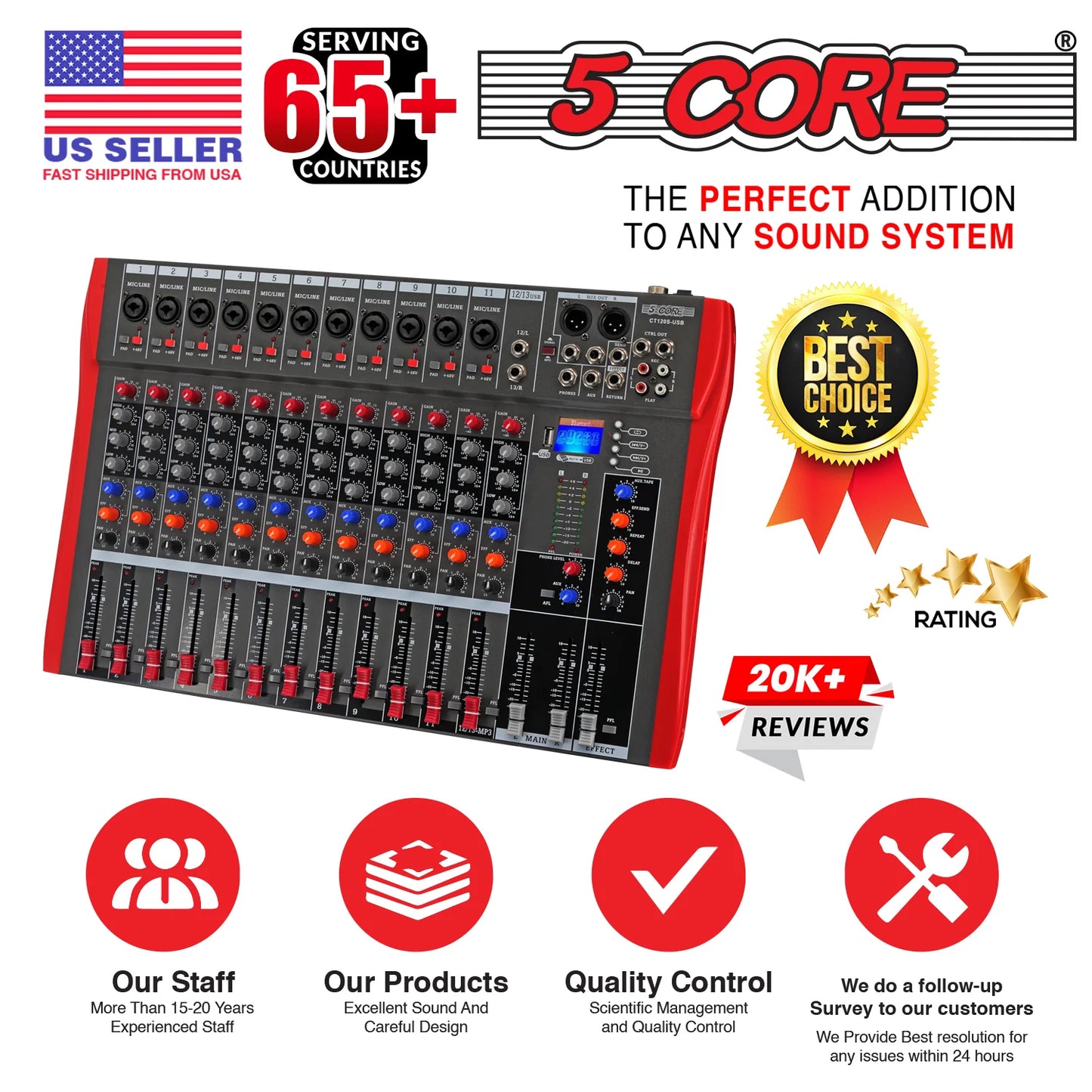 🎧 Mixeur Audio Professionnel 12 Canaux 🎧