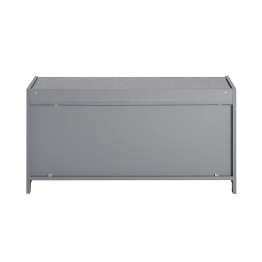 Banc à chaussures SoBuy avec assise et rangement – 2 portes + panier, design moderne et pratique