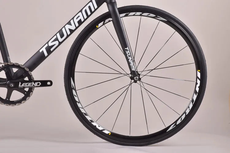 Tsunami SNM100 Fixie vélo à pignon fixe piste vélos de course à vitesse unique 700C cadre en aluminium pièces de cyclisme personnalisables sans frein