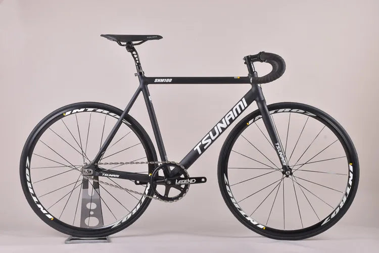 Tsunami SNM100 Fixie vélo à pignon fixe piste vélos de course à vitesse unique 700C cadre en aluminium pièces de cyclisme personnalisables sans frein