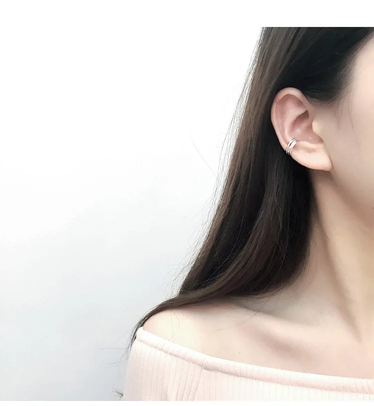 REETI 925 boucles d'oreilles à Clip en argent Sterling manchette d'oreille pour femmes fille dame sans Piercing boucle d'oreille bijoux