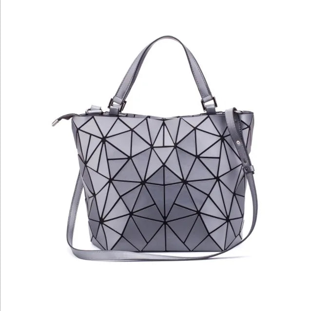 Sac Géométrique Reflet Lumineux Pliable pour Femmes (2025)
