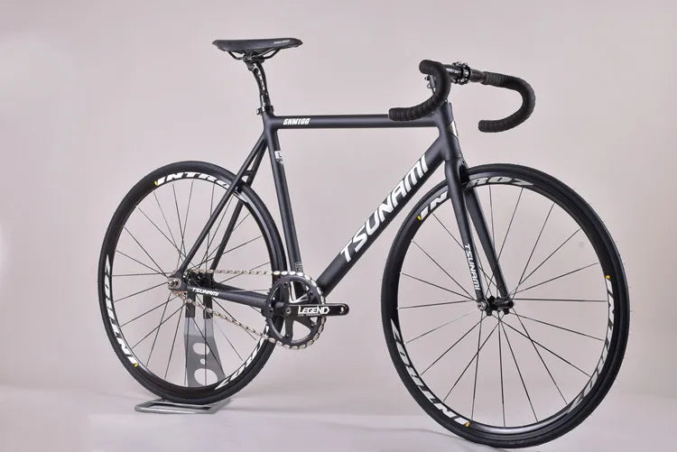 Tsunami SNM100 Fixie vélo à pignon fixe piste vélos de course à vitesse unique 700C cadre en aluminium pièces de cyclisme personnalisables sans frein