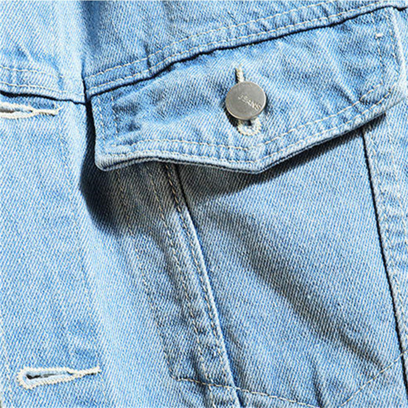 Veste en denim homme FAVOCENT avec capuche détachable – Printemps/AutomneVeste en denim homme FAVOCENT avec capuche détachable – Printemps/Automne