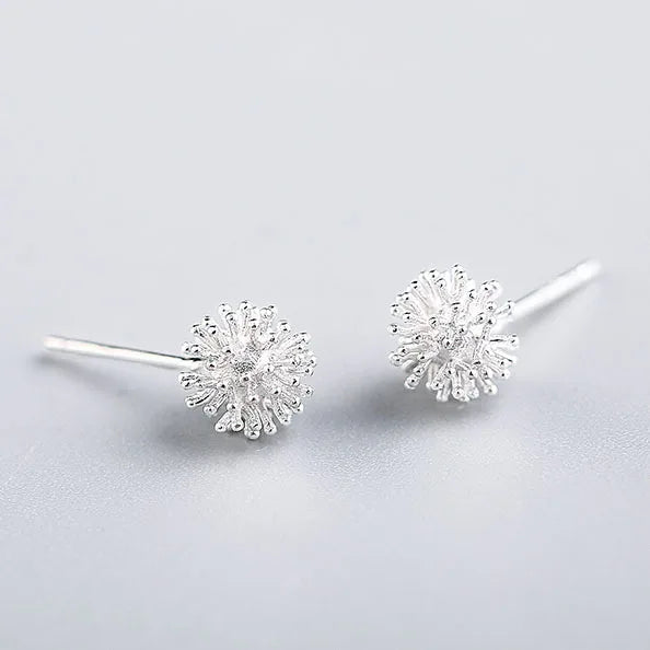 Boucles d'oreilles pissenlit femme 100% boucles d'oreilles en argent Sterling 925 pour femmes cadeau bijoux en argent Sterling Pendientes Mujer
