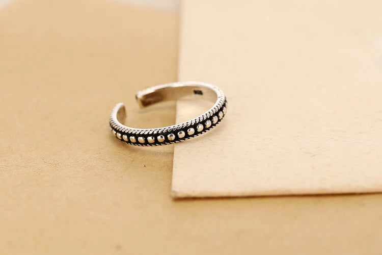 Bagues ouvertes G en argent Sterling 925 de Style rétro pour femmes, accessoires de bijoux Vintage