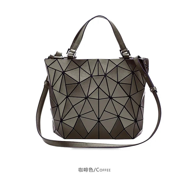 Sac Géométrique Reflet Lumineux Pliable pour Femmes (2025)