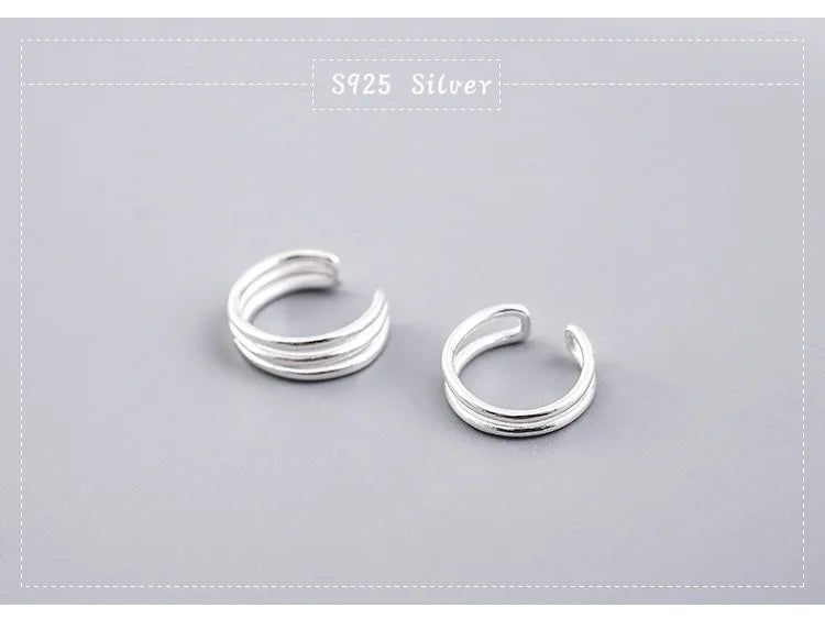 REETI 925 boucles d'oreilles à Clip en argent Sterling manchette d'oreille pour femmes fille dame sans Piercing boucle d'oreille bijoux