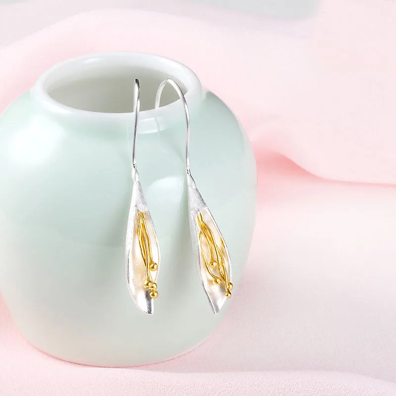 Boucles d'oreilles longues en argent sterling 925 pour femmes, élégantes, pour prévenir les allergies, nouveau Design, bijoux à la mode