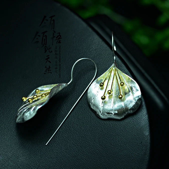 Boucles d'oreilles longues en argent Sterling 925 pour femmes, bijoux à la mode, personnalité manuelle, longues fleurs