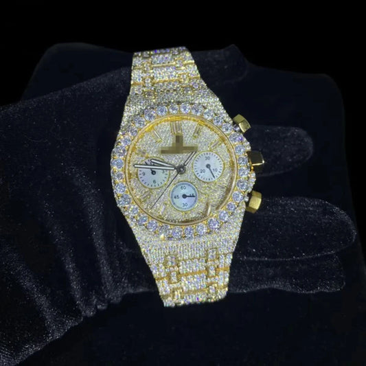 ⌚ Montre Automatique Luxe Unisexe – LL Iced Out Design 2025