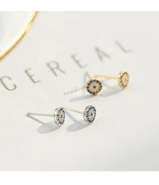 Boucles d'oreilles œil de démon en argent regardé 925 pour femmes, bijoux de personnalité à la mode pour dames, tendance