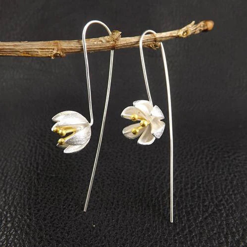 Boucles d'oreilles longues en argent sterling 925 pour femmes, élégantes, pour prévenir les allergies, nouveau Design, bijoux à la mode