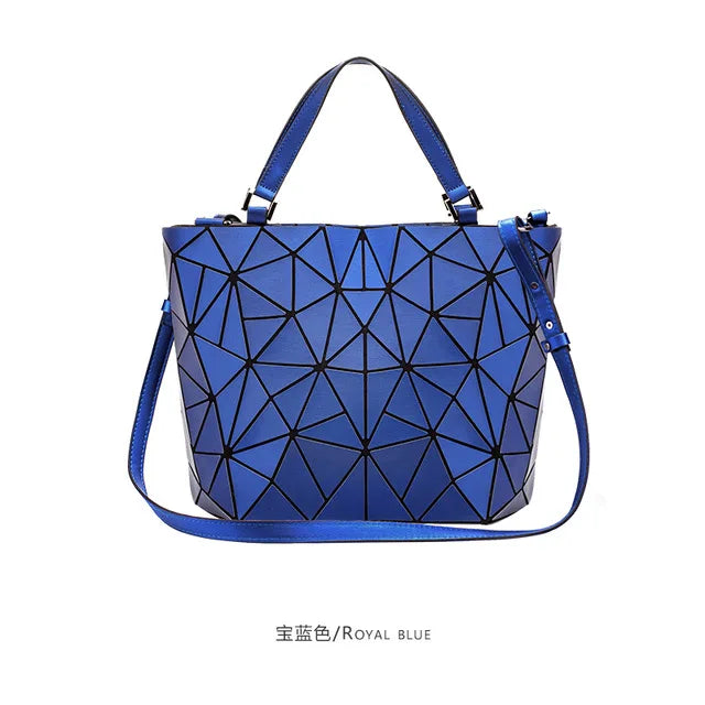 Sac Géométrique Reflet Lumineux Pliable pour Femmes (2025)