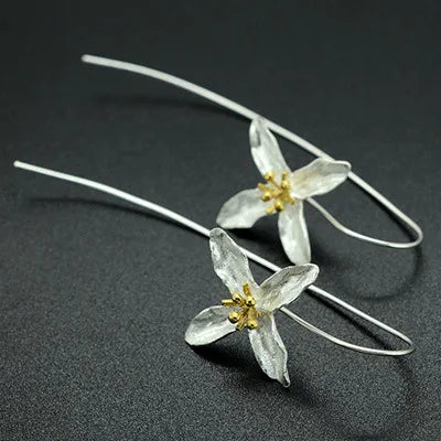 Boucles d'oreilles longues en argent sterling 925 pour femmes, élégantes, pour prévenir les allergies, nouveau Design, bijoux à la mode