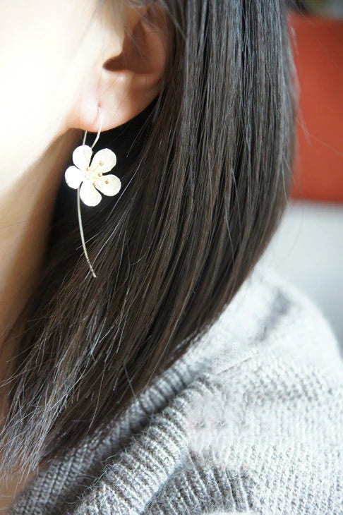 Boucles d'oreilles longues à pampilles en argent Sterling 925 pour femmes, processus thaïlandais, bijoux élégants en argent Sterling pour dames