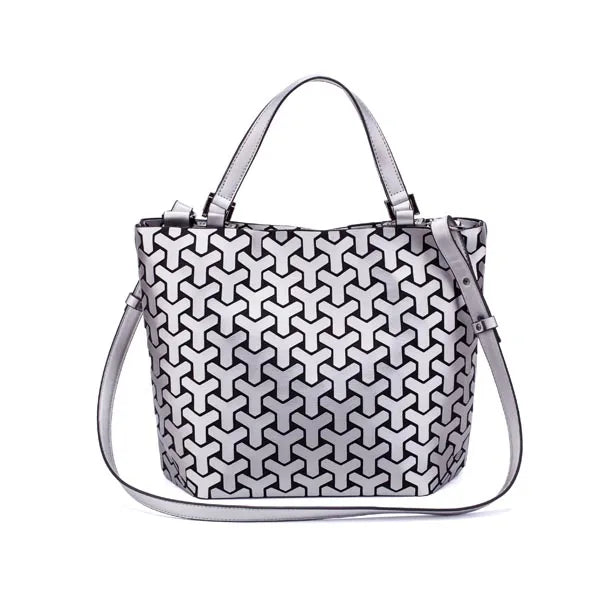 Sac Géométrique Reflet Lumineux Pliable pour Femmes (2025)