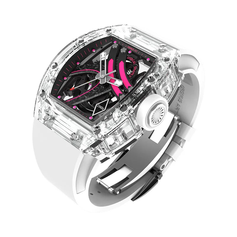 Kronos Art RM Style – Montre Mécanique Homme à Cadran Squelette & Boucle Papillon