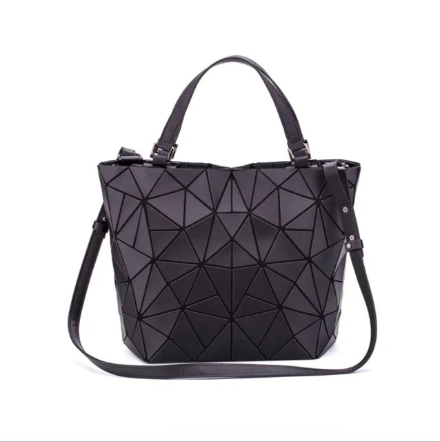 Sac Géométrique Reflet Lumineux Pliable pour Femmes (2025)