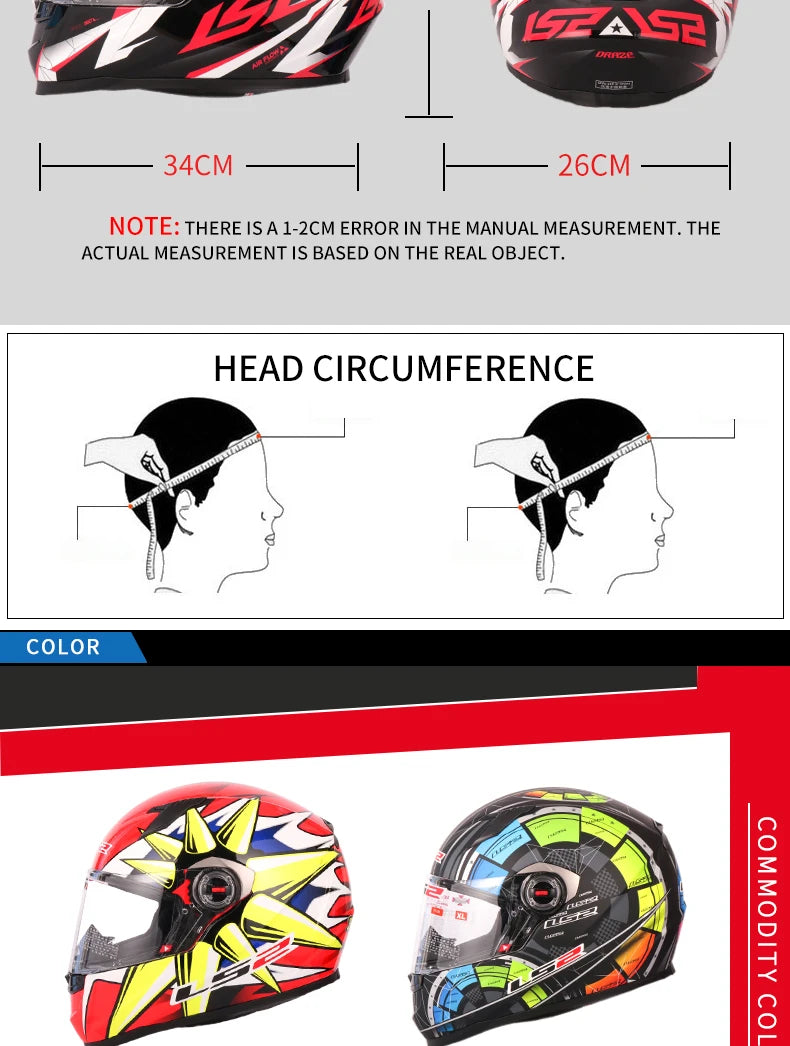 Casque Moto LS2 Intégral ABS – Certifié ECE R22.05 – Léger & Sécurisé