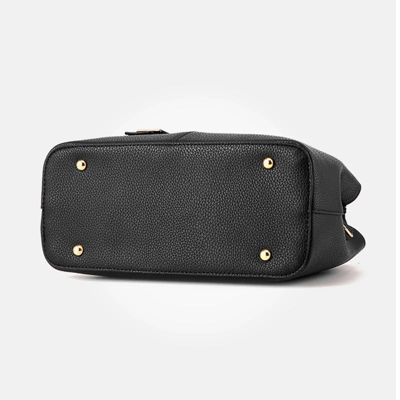 Sac à main en cuir PU pour femmes, grand modèle élégant et pratique.