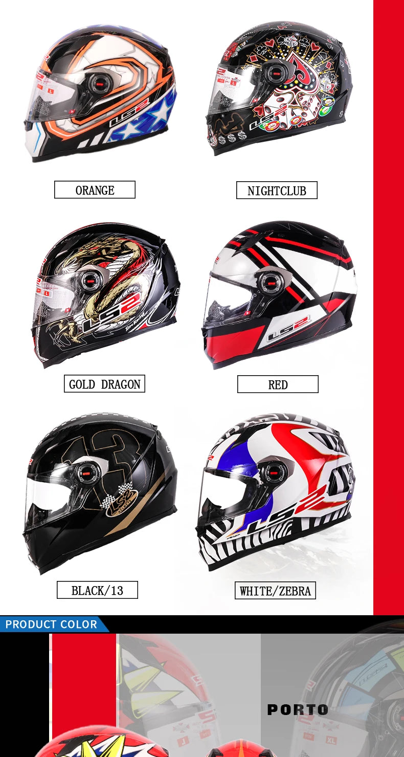 Casque Moto LS2 Intégral ABS – Certifié ECE R22.05 – Léger & Sécurisé