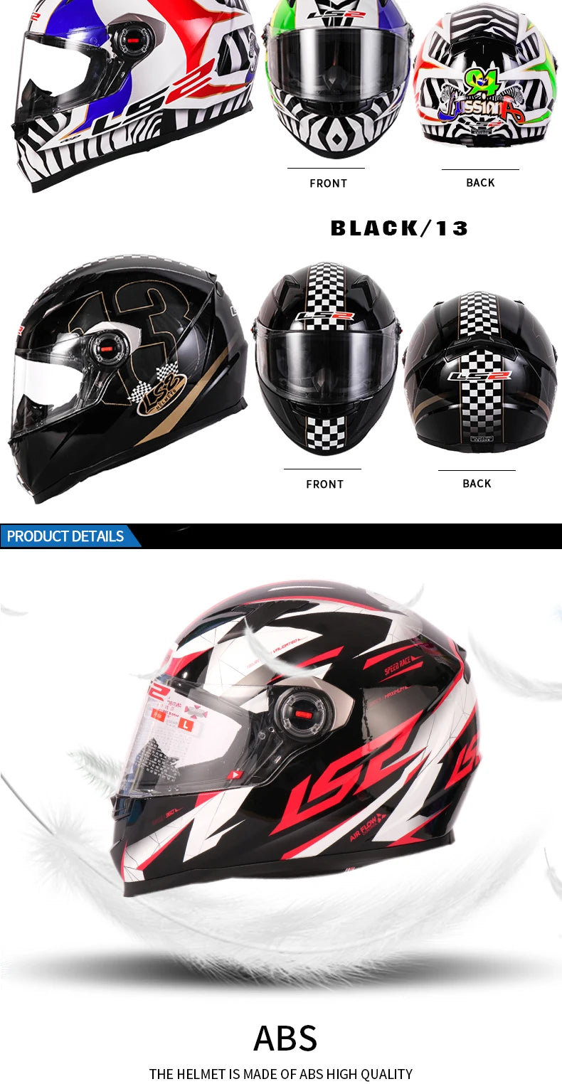 Casque Moto LS2 Intégral ABS – Certifié ECE R22.05 – Léger & Sécurisé